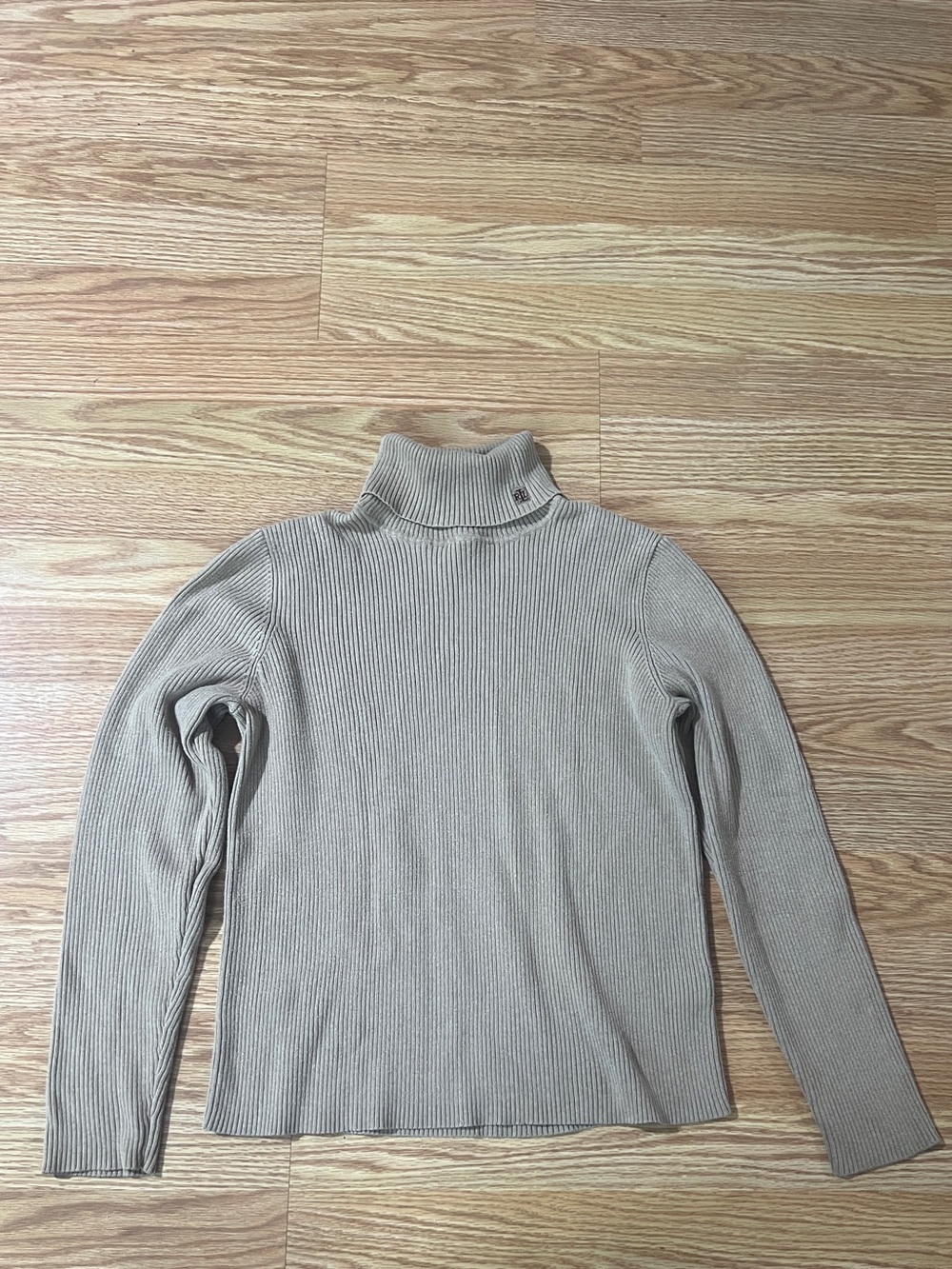 Ralph Lauren Ribbed Turtleneck Sweater - Taupe